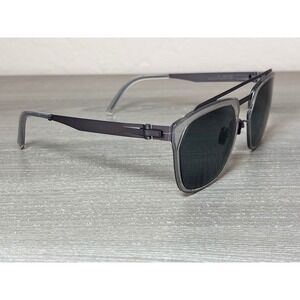OVVO Optics 3819 c85 Mens Geometric Aviator Sunglasses Grey Titanium Handmade EU